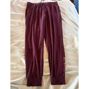 Peloton | Women's Drawstring Activewear Jogger Sweat Pants Burgundy | Large